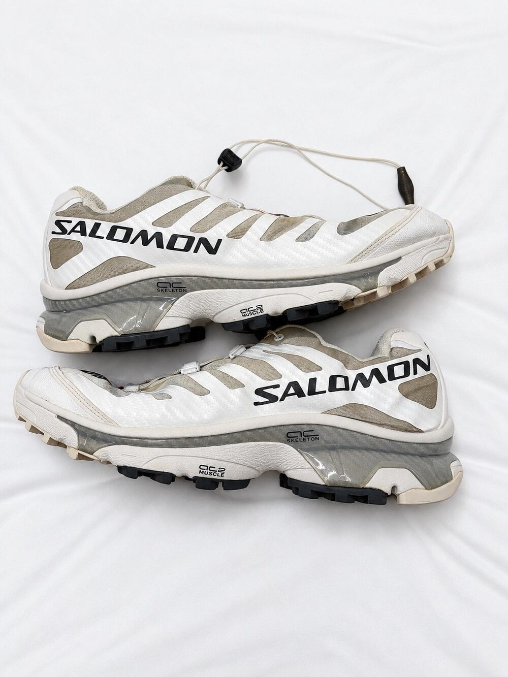 Salomon XT-4 OG Gorpcore Trail Shoes White Lunar Rock Men 9.5